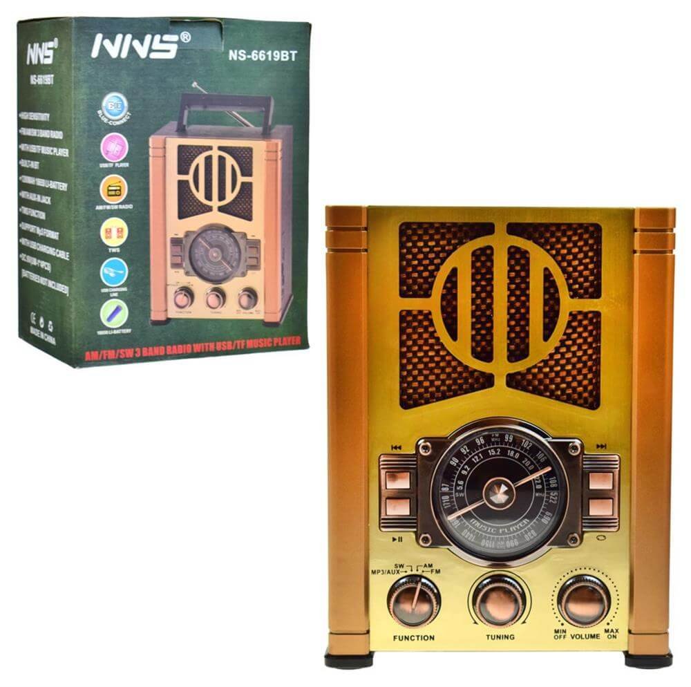 Nns Nostaljik Radyo Musıc Player Ns-6619bt 