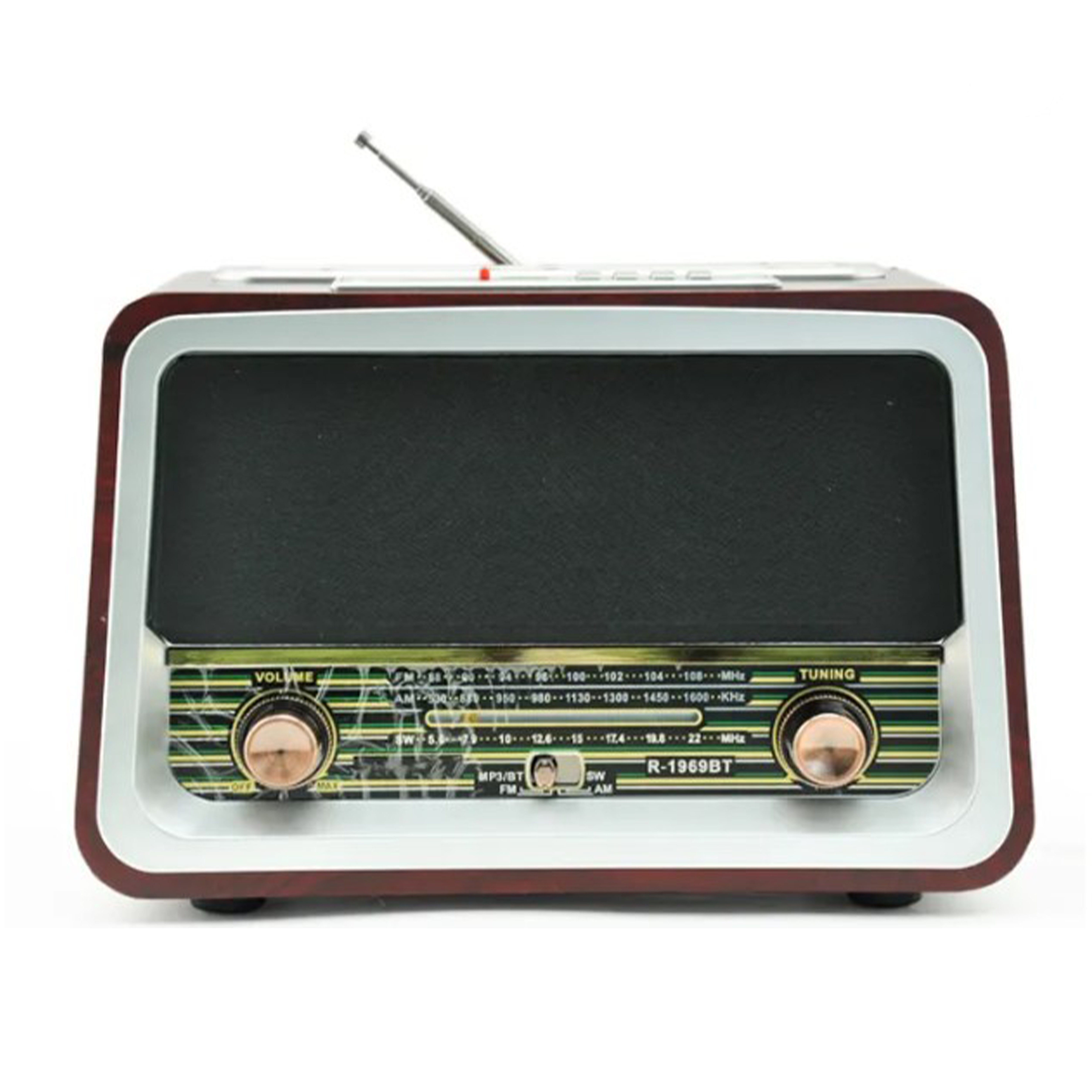 Raıseng R-1969BT Nostalji Radyo Kablosuz Hoparlör - Speaker
