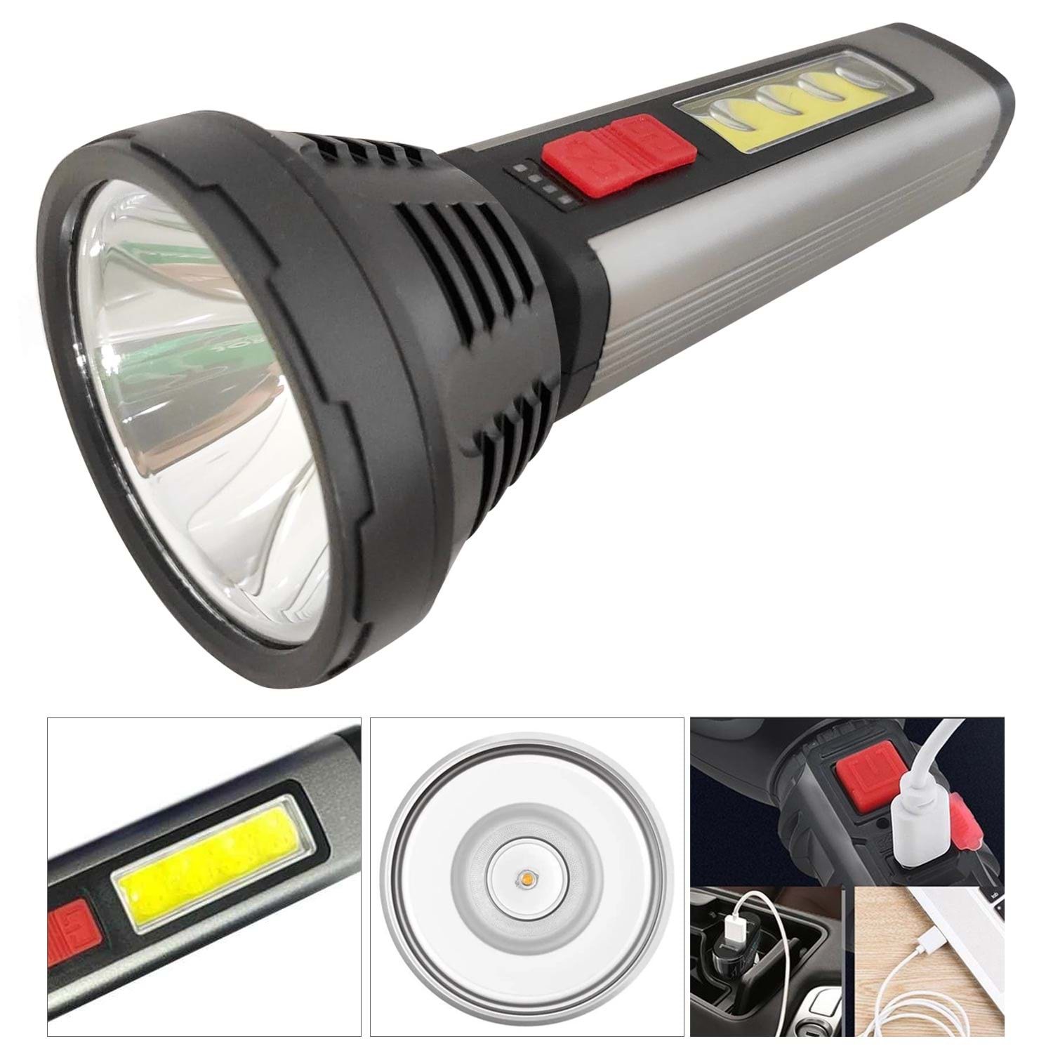 GOLD ORION ZB-G12 EL FENERİ+COB LED 5W ŞARJLI
