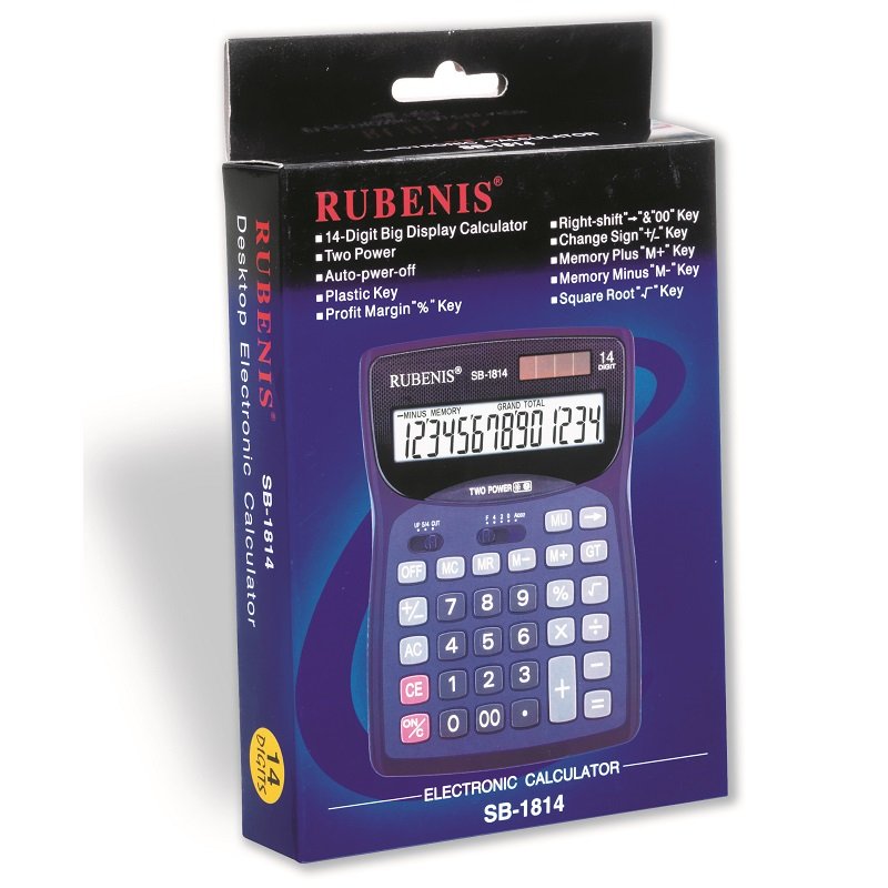 Rubenis Hesap Makinesi 14 Hane SB-1814