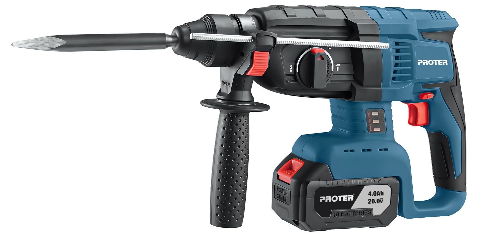 Proter PST950HD 20 V 5 Ah Pnömatik Kırıcı Delici Matkap
