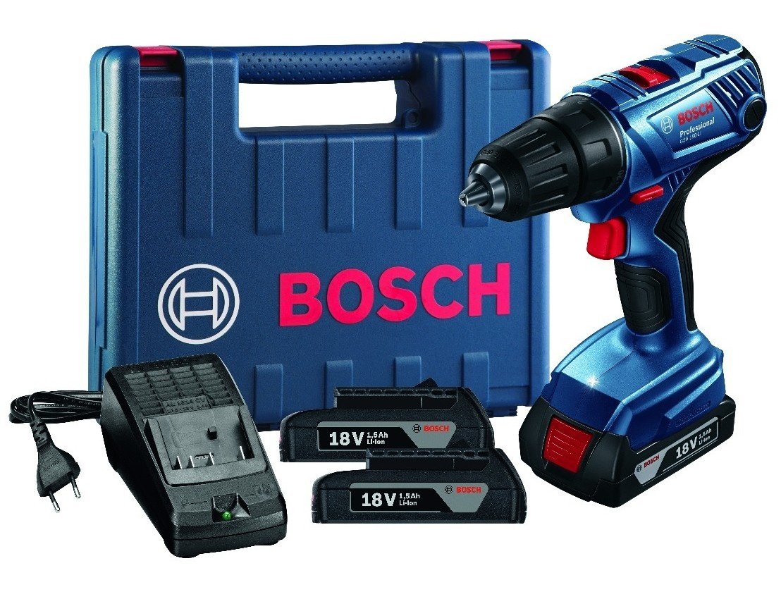 Bosch Professional GSR 180-LI 18 Volt 2.0 Ah Çift Akülü Darbesiz Delme/Vidalama